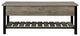 48" Open-Top Storage Bench With Shoe Shelf, Gray Wash