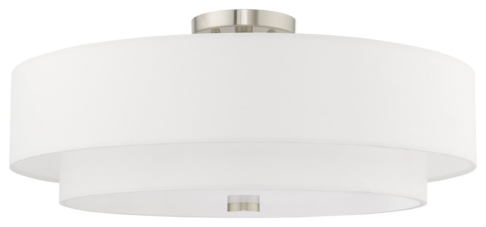 Livex Lighting Brushed Nickel 5-Light Ceiling Mount