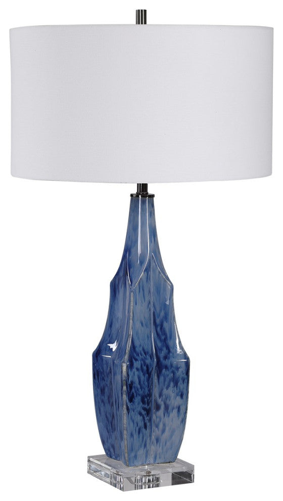 Uttermost Everard Blue Table Lamp 28425-1