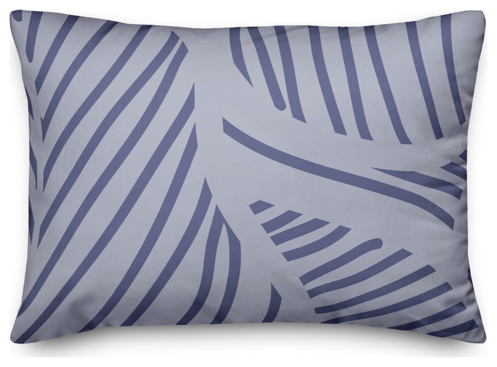Blue Fronds 14x20 Spun Poly Pillow