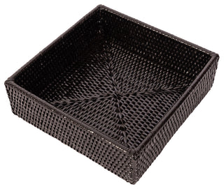Artifacts Rattan™ Luncheon Napkin Holder, Tudor Black