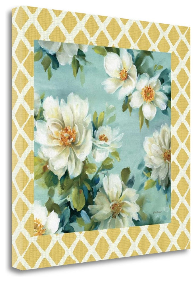 "Reflections III With Border" By Lisa Audit, Giclee Print on Gallery Wrap Canvas