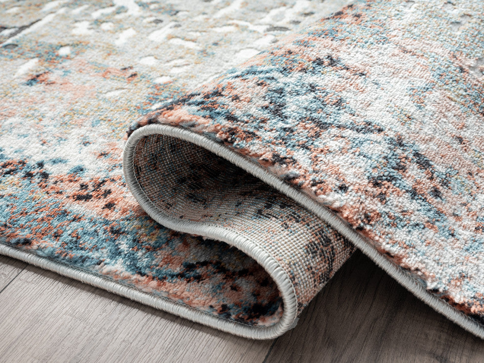 Abani Rugs Azure AZR190A Contemporary Multi-Color Distressed Area Rug