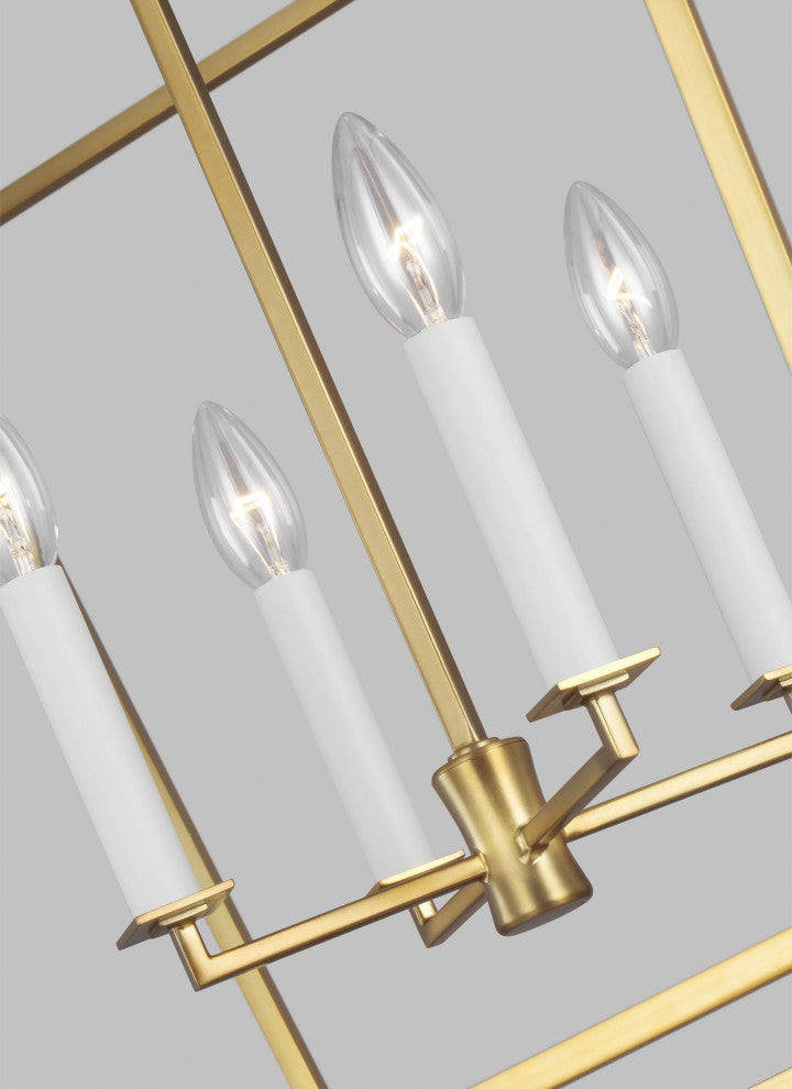 Southold Medium Lantern, Burnished Brass