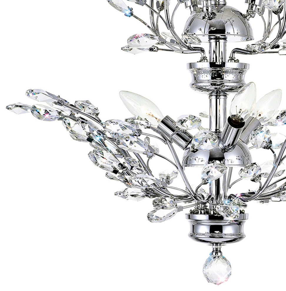 Ivy 6 Light Chandelier With Chrome Finish