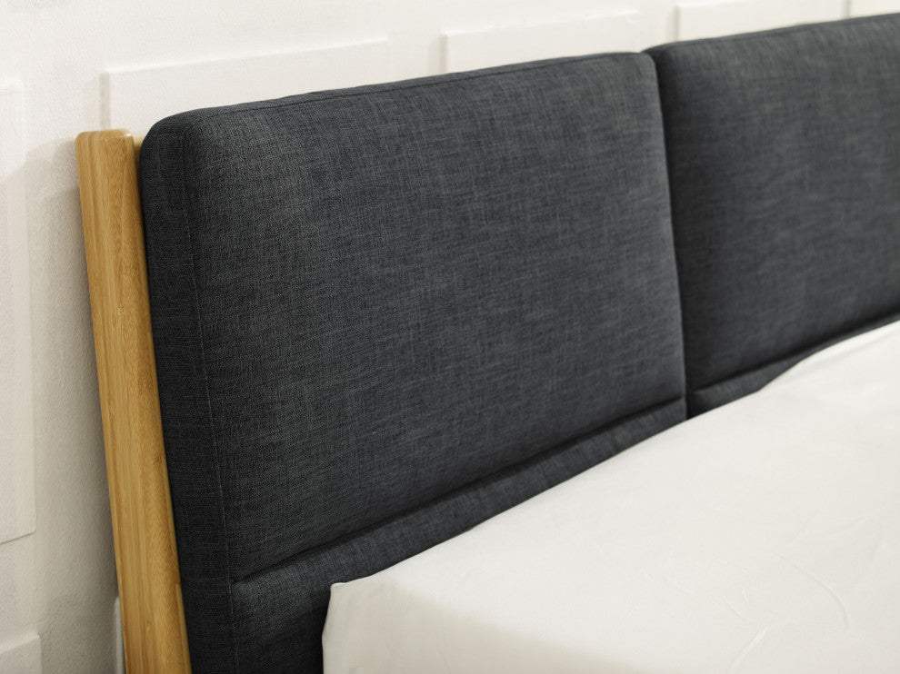 Santa Cruz Platform Bed With Fabric, Queen