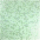 Galaxy 12"x12" Glass Square Mosaic Tile, Iridescent Green, Set of 20