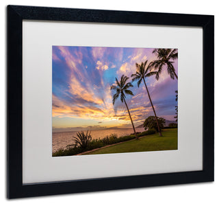 Pierre Leclerc 'Magical Hawaiian Sky' Matted Art, Black Frame, White, 20x16