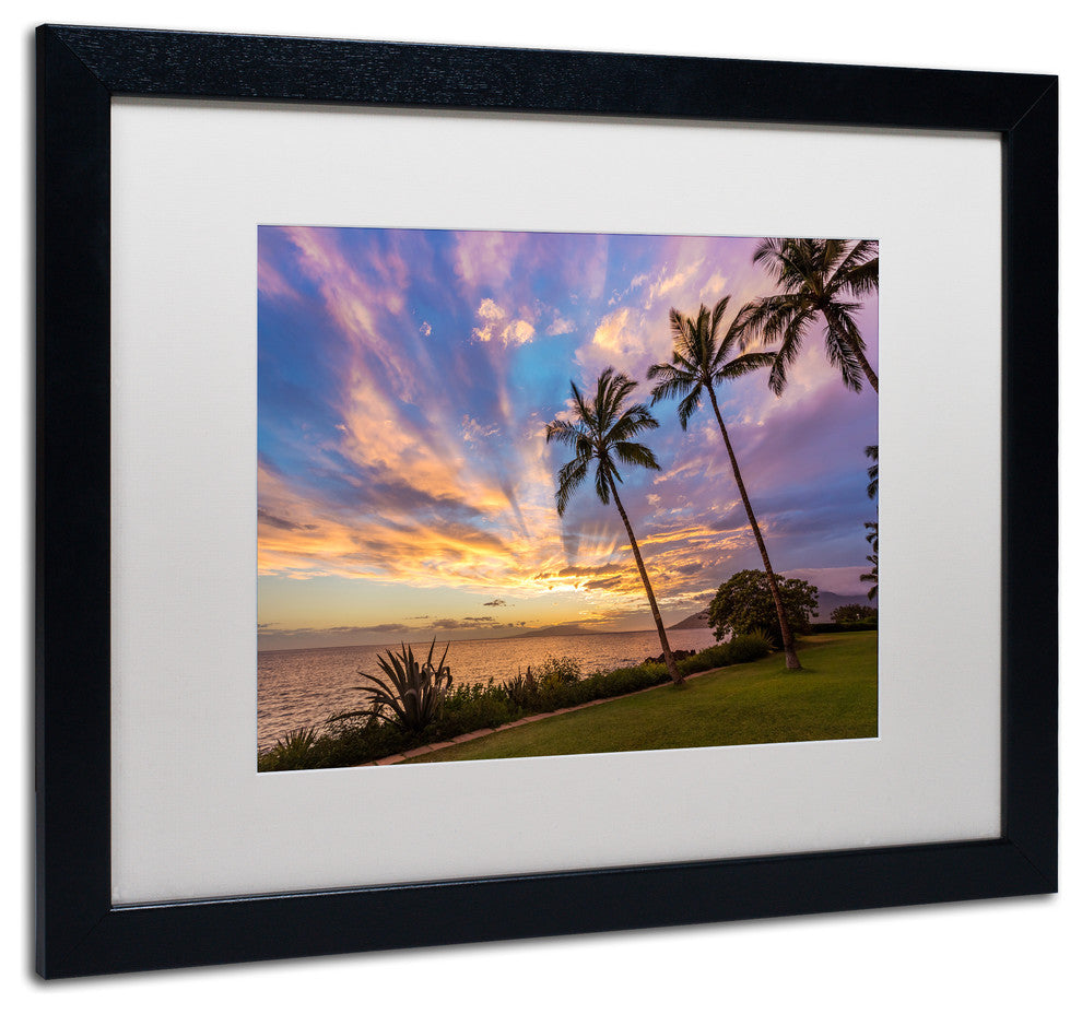 Pierre Leclerc 'Magical Hawaiian Sky' Matted Art, Black Frame, White, 20x16
