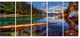 Floating Lake in Mountain Lake, Large Landscape Canvas Print, 60"x28", 5 Panels