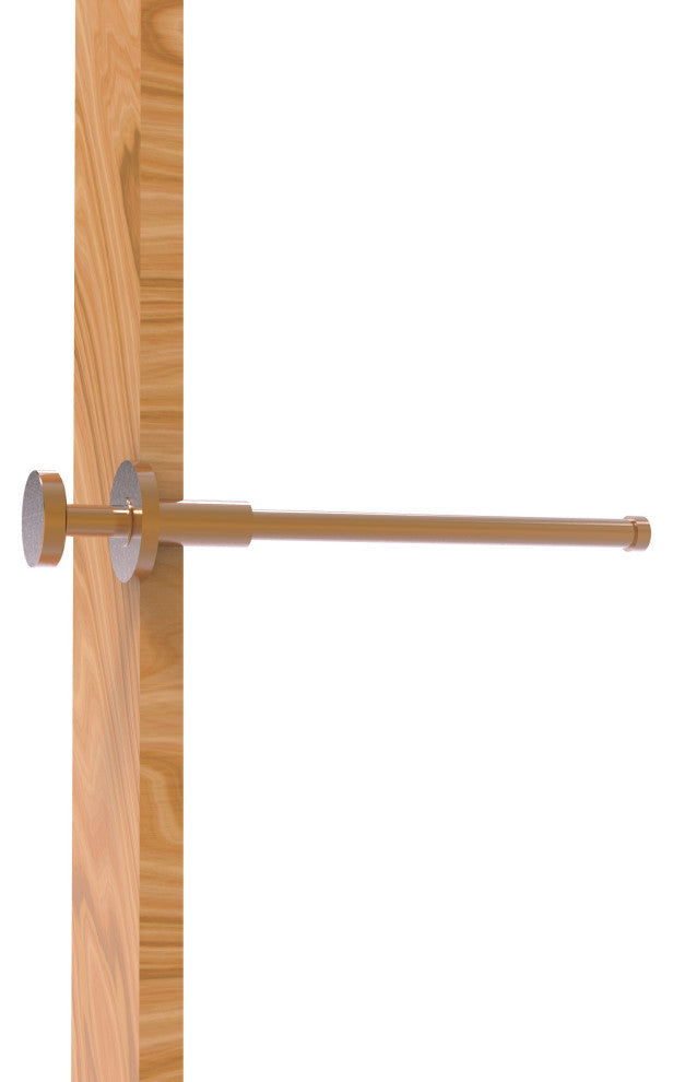 Fresno Retractable Pullout Garment Rod, Brushed Bronze