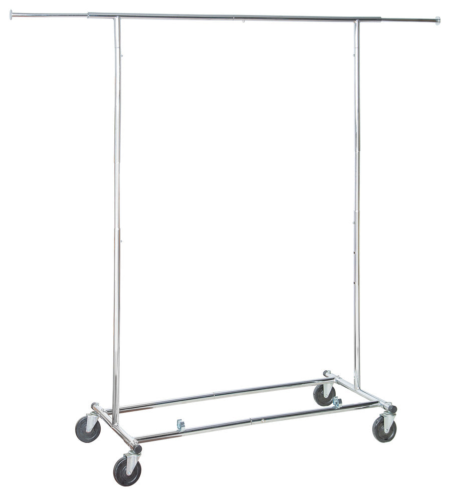 Garment Rack, Chrome Kd Commercial Parrellel