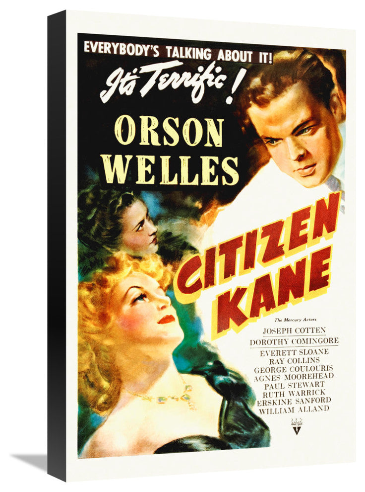 "Citizen Kane" Stretched Canvas Giclee by Hollywood Photo Archive, 15x22"