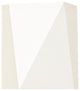 Calx Outdoor LED Sconce, Uplight/Downlight, Textured White, Cool White
