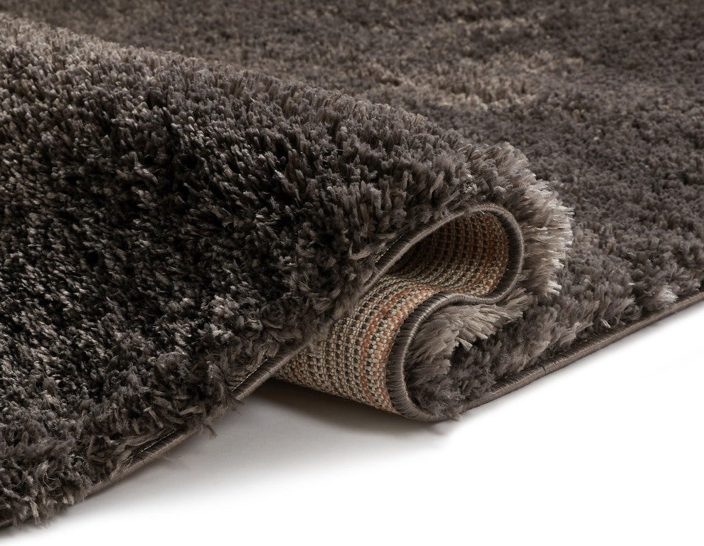 Well Woven Celeste Olympic Peppercorn Gray Modern Solid Shag Area Rug