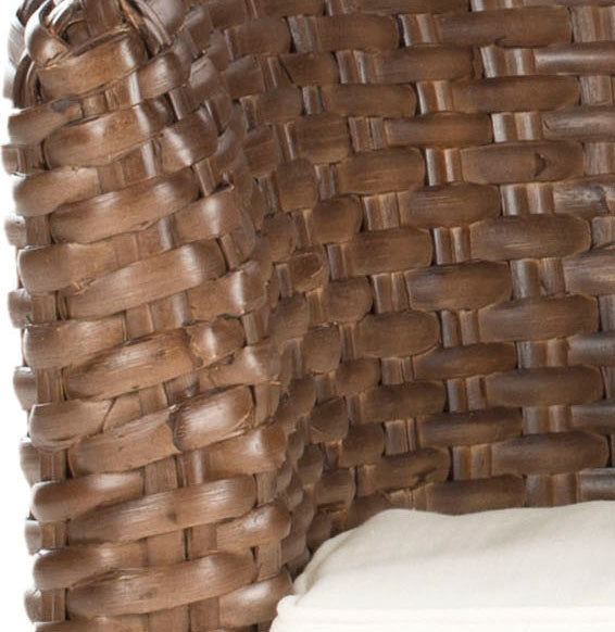 Safavieh Omni Rattan Barrel Chair, Brown Glaze