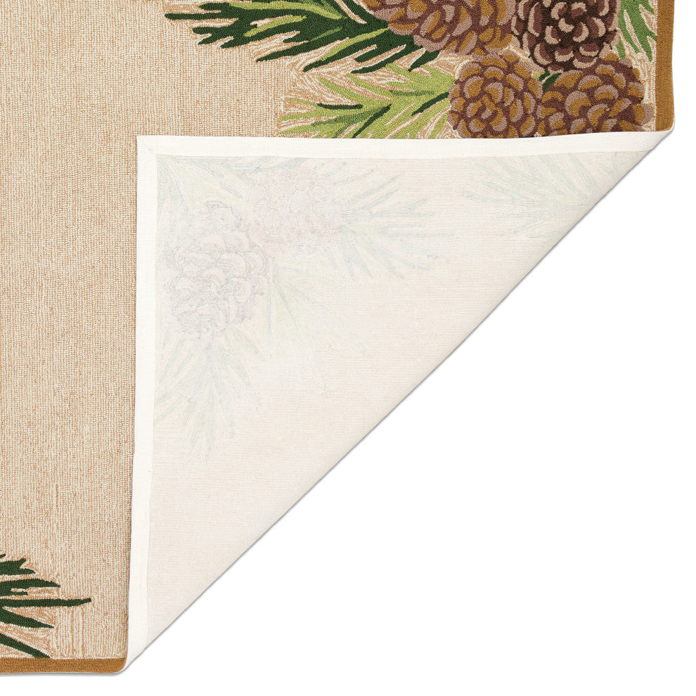 Ravella Forest Border Indoor/Outdoor Rug Natrl 8'3"x11'6"