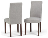 Acadian Parson Dining Chair (Set of 2) in Cloud Grey