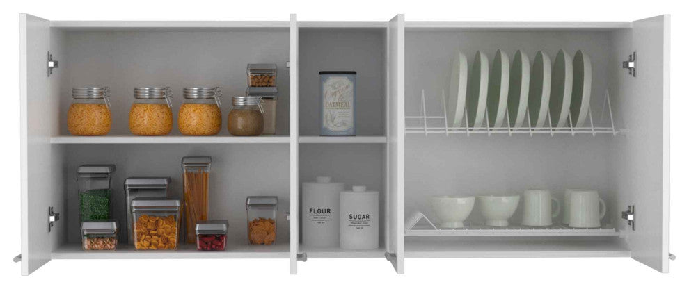 Winslow 59" Wall Cabinet, White