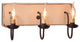 Three Arm Vanity Light, Sturbridge White