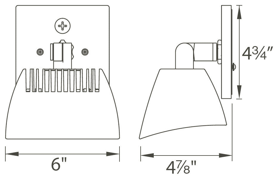 Endurance Flood PRO LED Flood-Light 3000K Warm White, Architectural Black