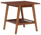 Linon Samantha Wood Accent End Table in Brown
