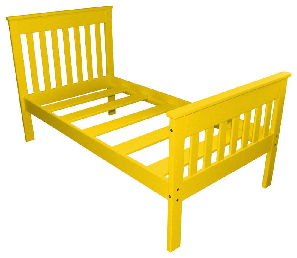 Harmony Bed, Canary Yellow, Twin Xl