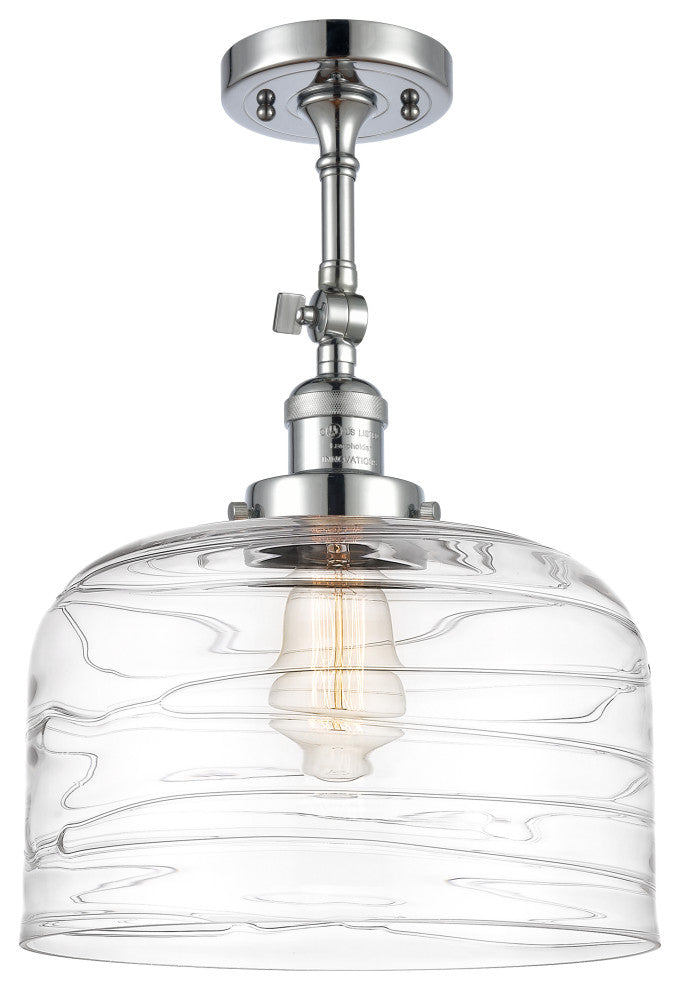 INNOVATIONS 201F-PC-G713-L-LED 1-Light Semi-Flush Mount Polished Chrome
