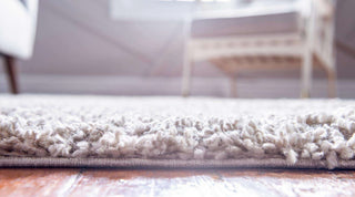 Unique Loom Ivory Davos Shag Area Rug, Linen, 2'2x3'0, Rectangular