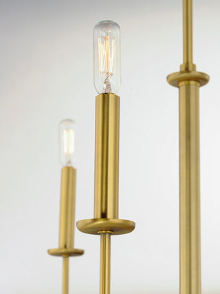 Maxim 10326 Wesley 6 Light 24"W Chandelier - Black / Satin Nickel