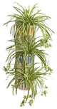 39" Spider Artificial Plant in Three-Tiered Wall Decor Planter