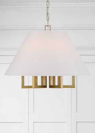 Libby Langdon for Crystorama Westwood 6-Light Vibrant Gold Chandelier