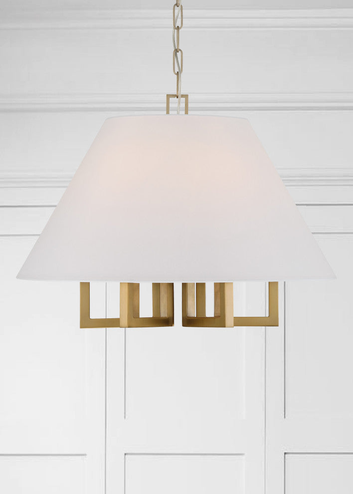 Libby Langdon for Crystorama Westwood 6-Light Vibrant Gold Chandelier