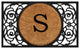 Armada Circle Monogram Doormat 18"x30", Letter S