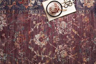 Giada GIA-02 Grape/Multi Area Rug, 2'7"x4'