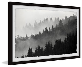 "Foggy Dawn" Framed Painting Print, 18x12