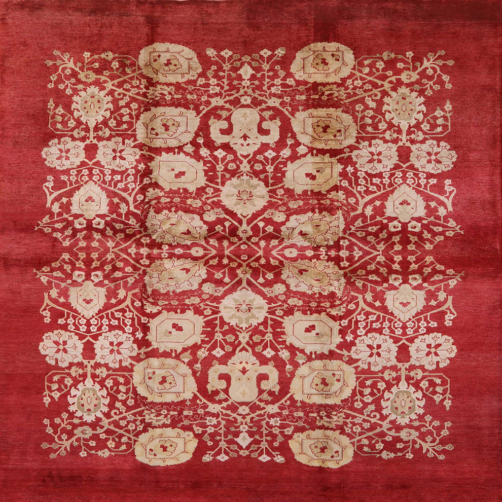 Ahgly Company Indoor Square Mid-Century Modern Area Rugs, 4' Square