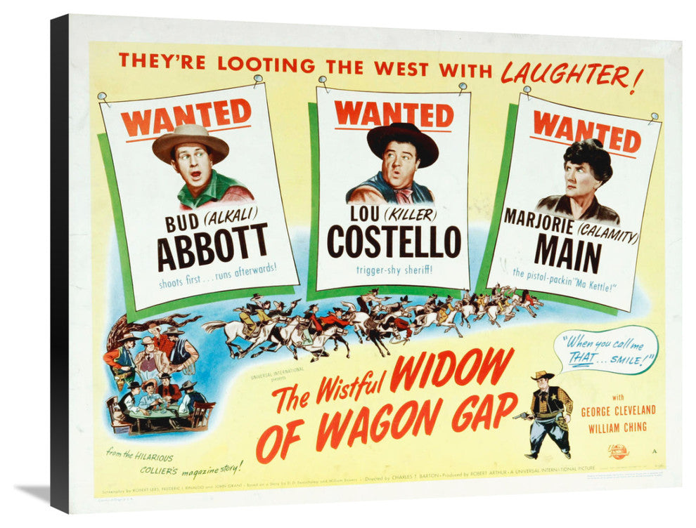 Abbott and Costello, The Wistful Widow Of Wagon Gap, 30x23