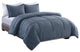 Washed Cotton Comforter Mini Set, Blue, King