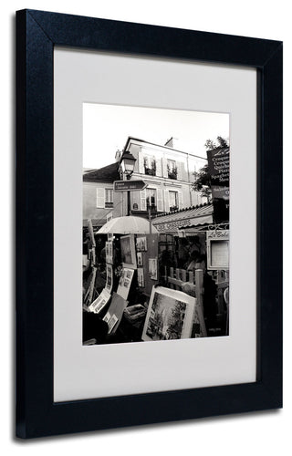 'Montmartre' Matted Framed Canvas Art by Kathy Yates