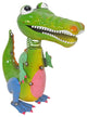 Light Green Metal Alligator Garden Decor Statue Indoor Home Decoration
