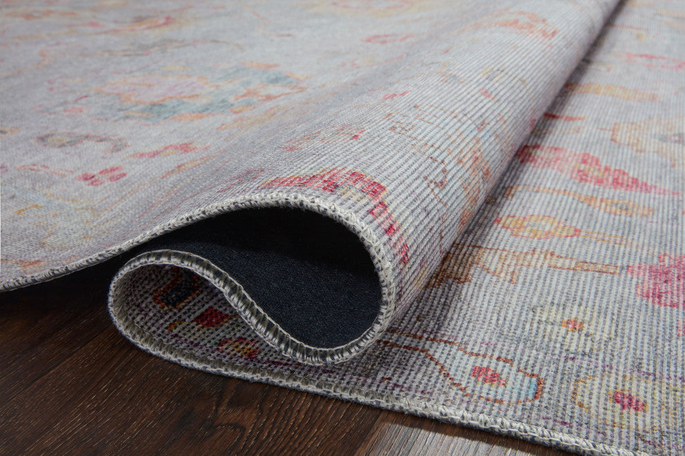 Loloi II Elysium Silver / Multi 18" x 18" Swatch Rug