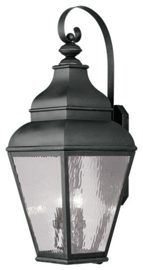 Livex Lighting 4 Light Black Outdoor Wall Lantern - 2607-04