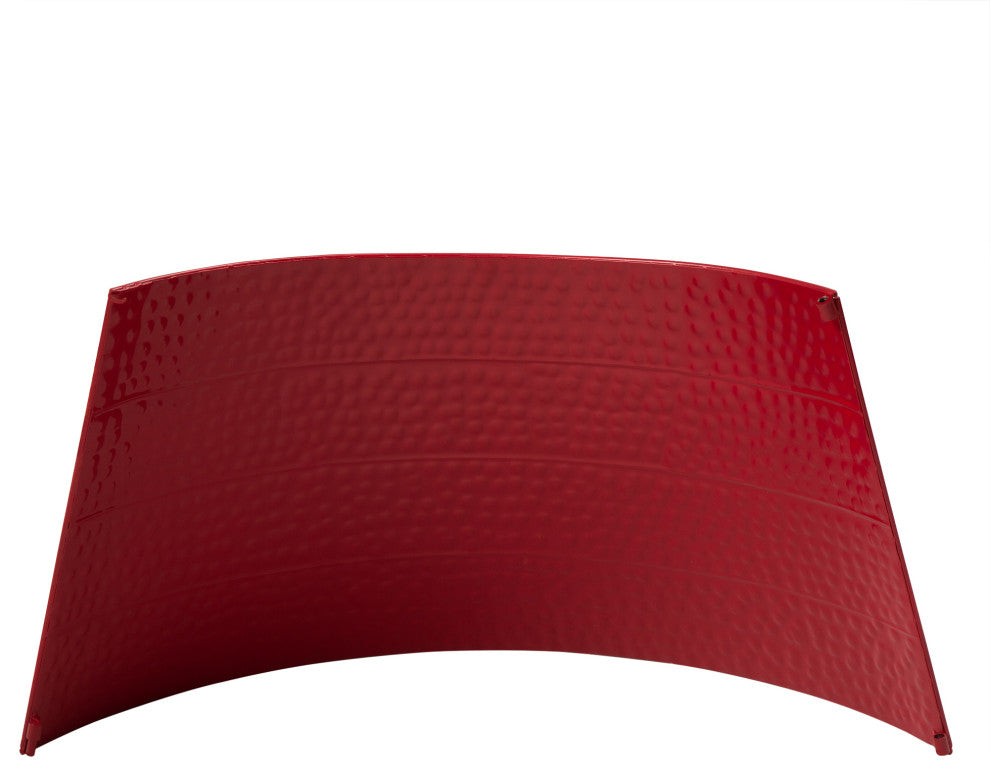 26"D Red Hammer-harden Metal Tree Collar