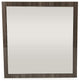 41" Grey MDF  Veneer  and Glass Mirror