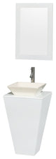 Esprit Pedestal Bathroom Vanity With Mirror, 20"