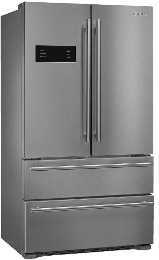 Smeg FQ50UFXE 36" Counter Depth French Door Refrigerator in Stainless Steel