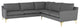 Anders Slate Grey Fabric Sectional Sofa, HGSC831
