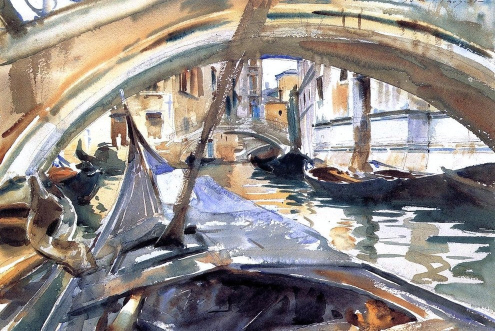 John Singer Sargent Rio de Santa Maria Formosa Gallery Wrapped Canvas Print