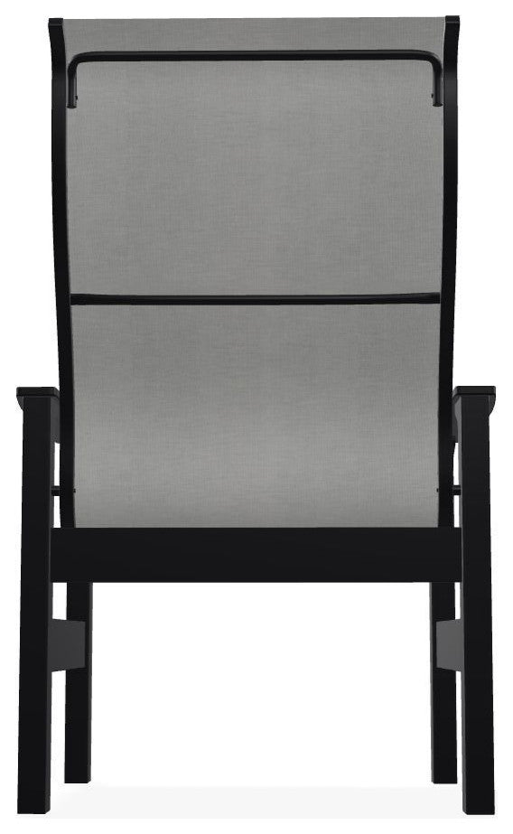 Leeward Sling Outdoor Armchair, Alloy/Black
